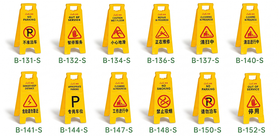 NEW SMALL A-SHAPE CAUTION BOARD