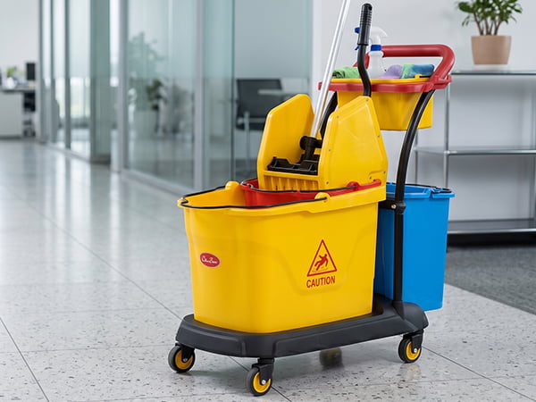 Janitorial Cleaning Cart Trolley