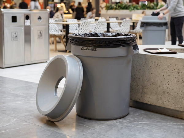 Round-Commercial-Trash-Can-with-Lid
