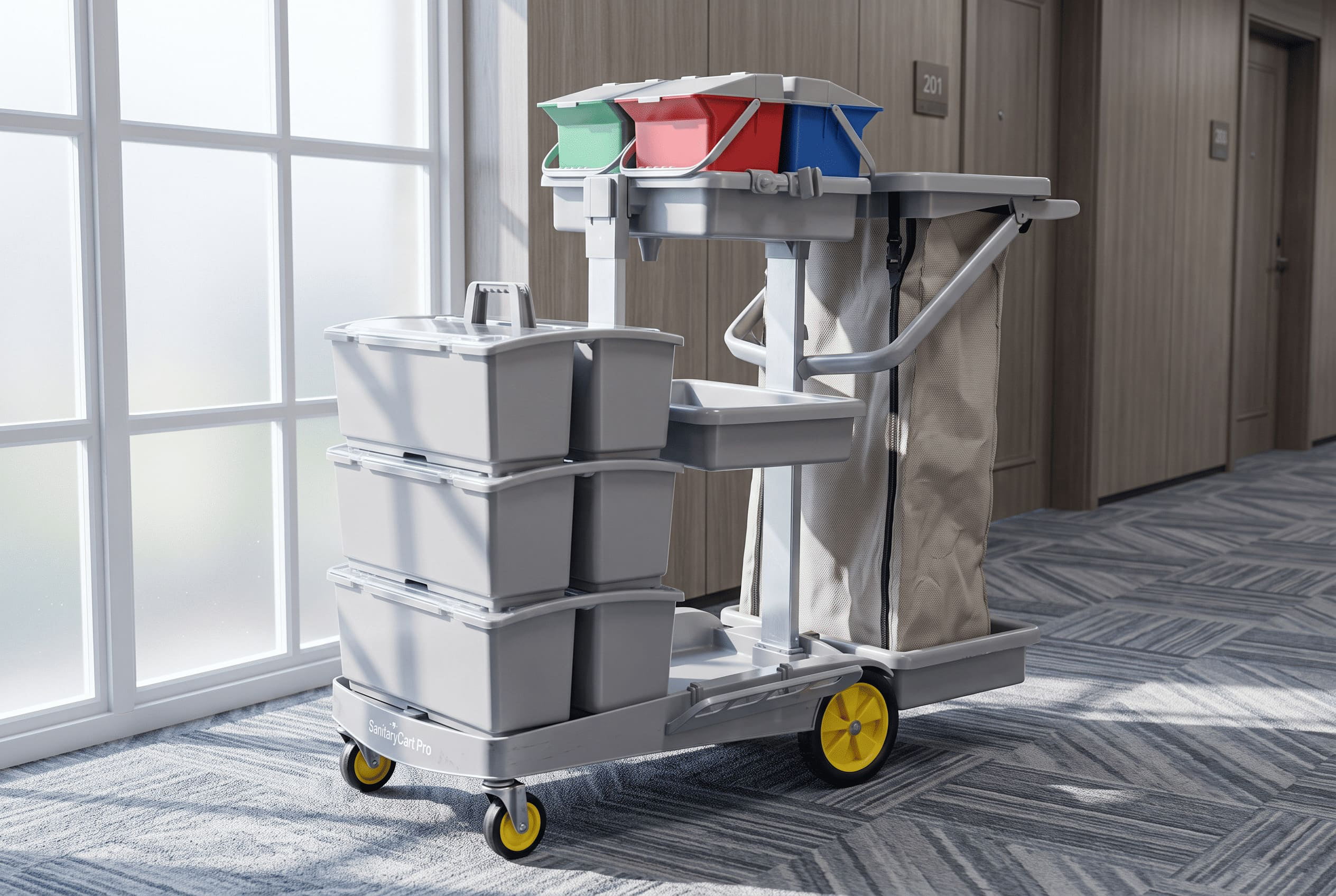 hotel-housekeeping-cleaning-trolley