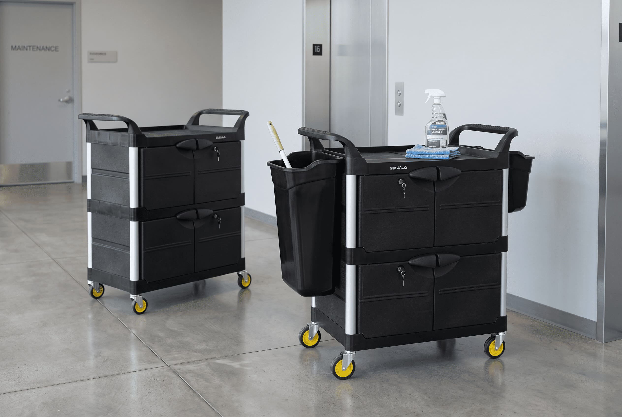 janitorial-cart-with-dual-bags