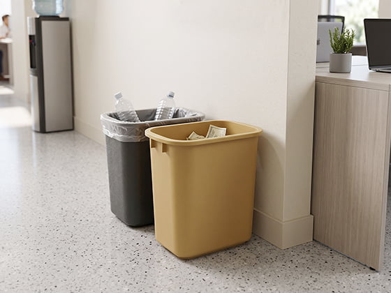 Office Open Top Plastic Wastebaskets