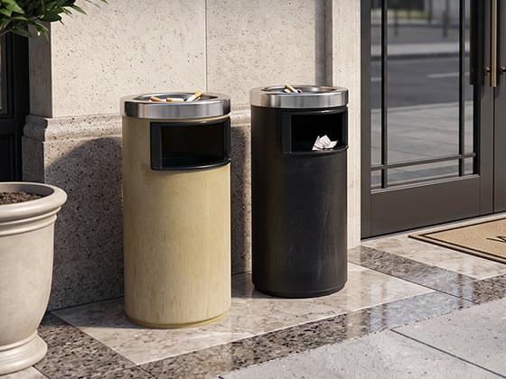 Outdoor Round Ashtray Trash Cans